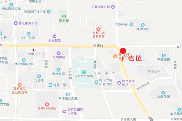 張家口圍擋廣告地圖